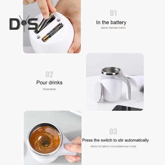 Автоматическая магнитная кружка для помешивания кофе 400 мл Магнитная чашка для смешивания молока Быстроохлаждающаяся автоматическая кружка для помешивания кофе для какао Надежный магнитный кофе