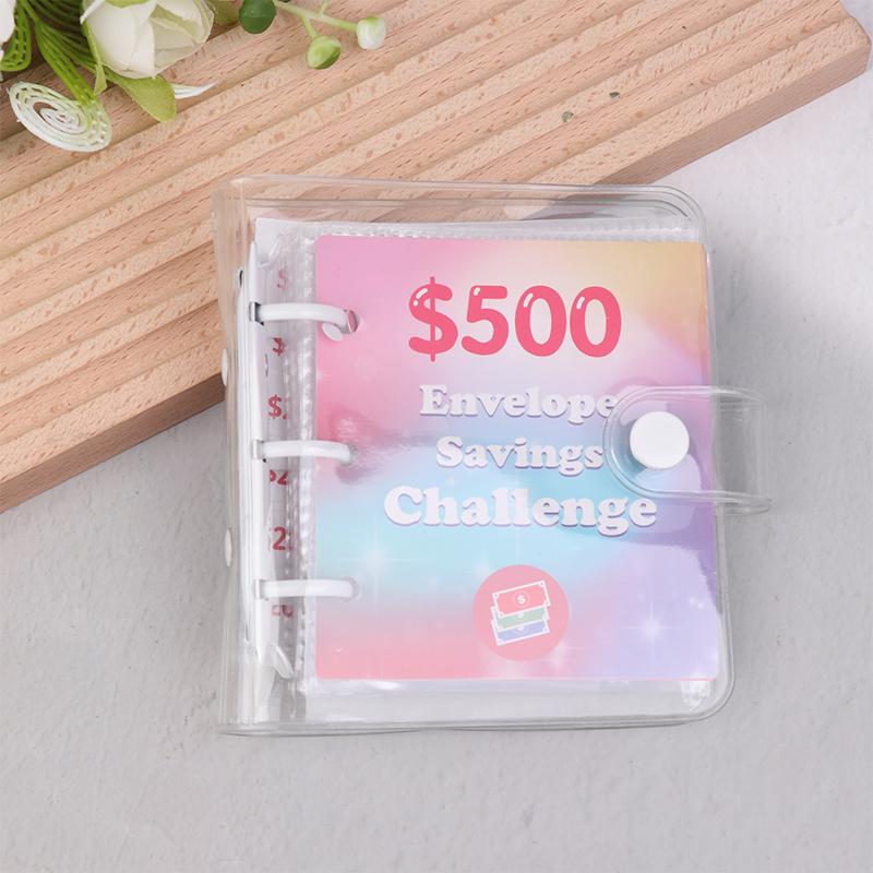 Папка-переплет для экономии денег на $150/300/500/1000 Папка-переплет для сбережений Мини-папка для хранения наличных денег Бюджетная книга Конверт для экономии денег Блокнот