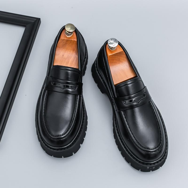 Модные Новые Мужские Туфли из Лакированной Кожи Смешанных Цветов, Увеличивающие Рост, Дизайнерские Пенни-лоферы, Формальная Свадебная Обувь для Выпускного Вечера