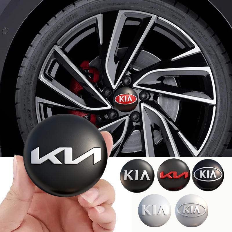 TTPT4 KIA Car Wheel Center Hub Cap Emblem Sticker Accessories For KIA EV6 Stinger RIO Sorento Picanto Ceed Borrego Syros K4 K5 K8 K9