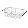 Stainless Steel, 2-way, Rust-resistant, Expandable Dish Drainer Rack for Tabletop and Over-sink Use. Can Store Bowls and Dishes. Type A
