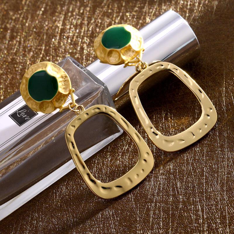 Геометрические Шикарные Серьги из Сплава для Женщин Модные и Ювелирные Минималистичные