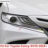 Передние Фары Лампы Накладка Бровь Декоративная Накладка для Toyota Camry XV70 2018 - Хромированные Аксессуары Экстерьер