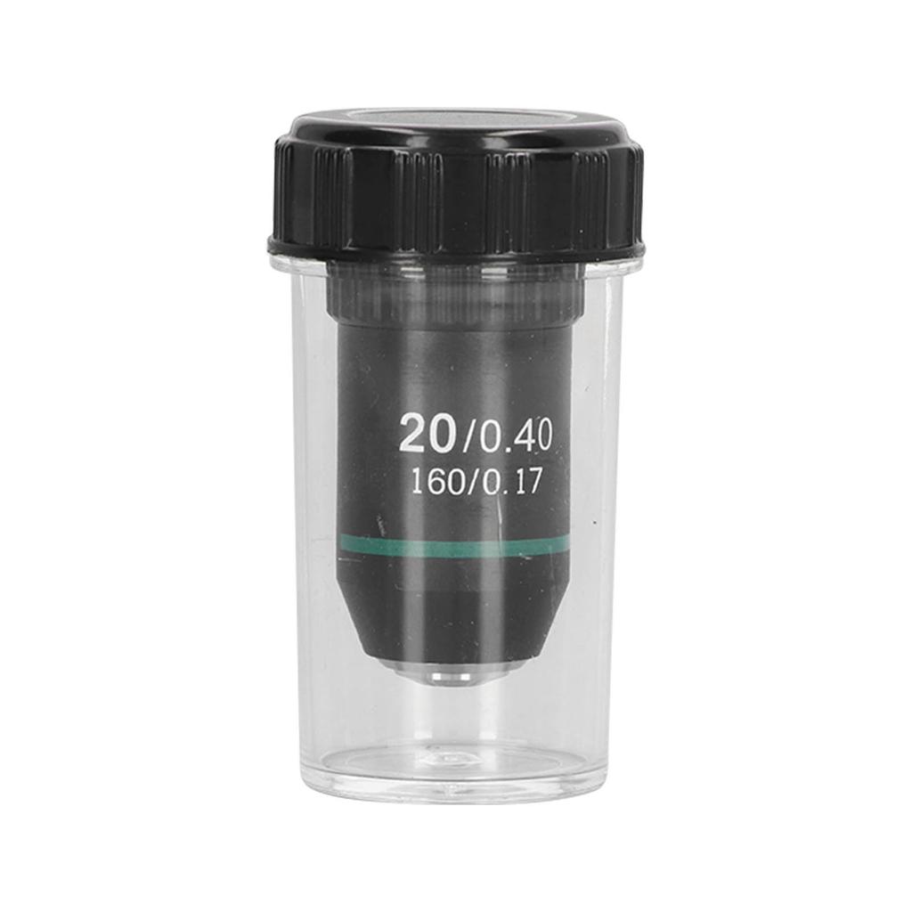 Achromatic Objective Brass Chrome Plated 20X Microscope Objective Lens Interface 20.2mm