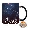 Horoscope Heat Changing Mug 11oz Constellation Tea Cup Ceramic Heat Sensitive Coffee Cup Color Changing Cups Birthday Gifts for Friends