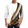 Men's T Shirt O-Neck Clothing Apparel Outdoor Long Sleeve Print Fashion Designer Vintage