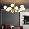 Modern Simple LED Pendant Light Iron Chandelier Bedroom Living Room Dining Room Home Lighting Black/Gold E27 220V Ceiling Lamp
