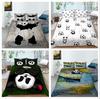 Lovely Giant Panda Printed Bedding Single Double Bed Full Size Pillowcase and Quilt Cover 2 or 3 Animal Patterns Comfortable Home Decoration