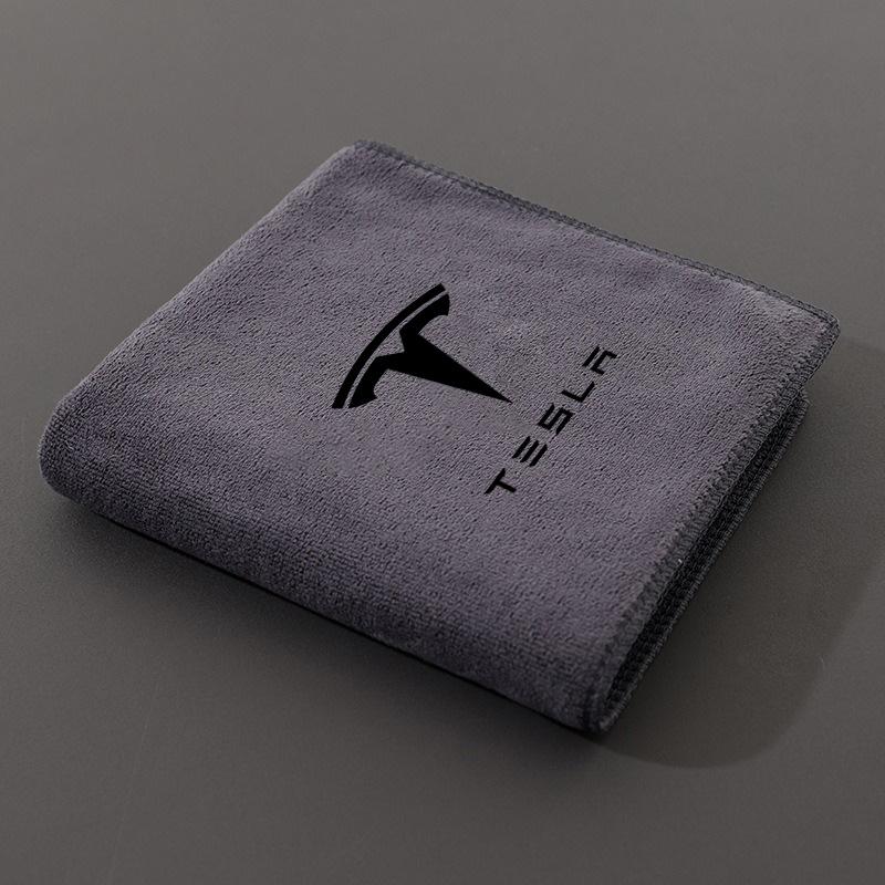 CSNK3 New Microfiber Car Wash Towel Cleaning Drying Cloth For Tesla Model Y Juniper Model 3 Model S Model X SpaceX Auto Accessories