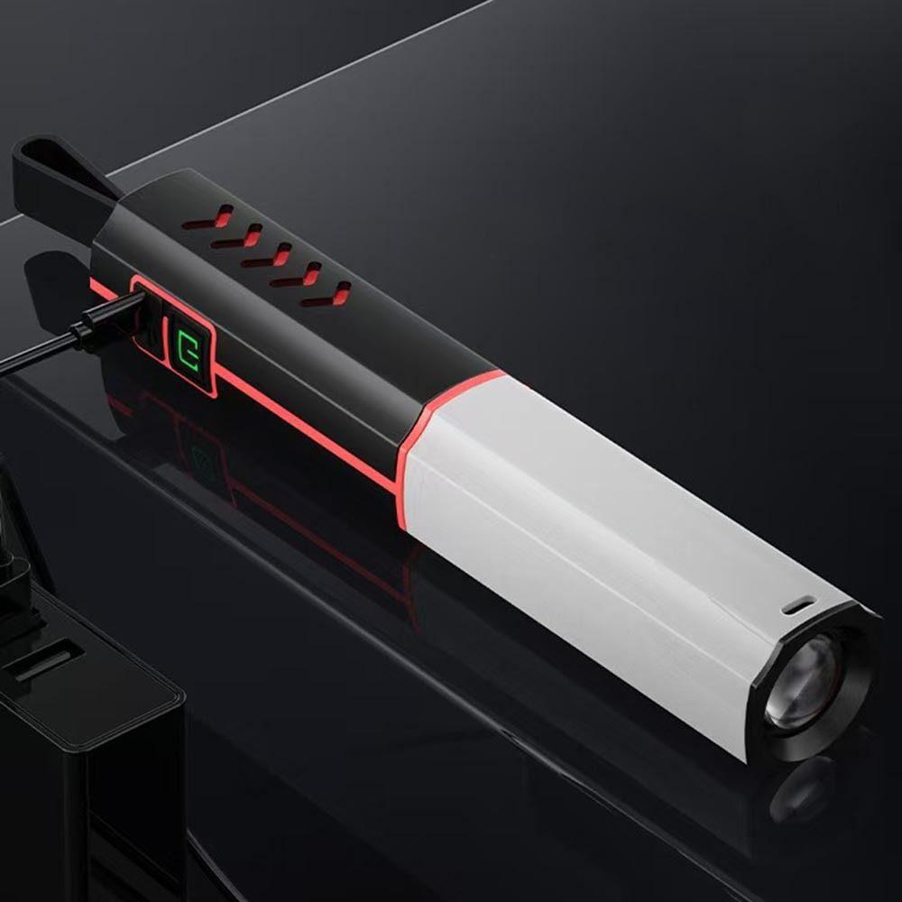 Super Bright LED Flashlights Long-Range Telescopic Zoom Flashlight  Outdoor Camping