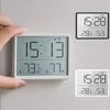 Multifunction Thermometer Hygrometer Automatic Electronic Temperature Humidity Monitor Clock Monitor Table Clock Alarm Clock