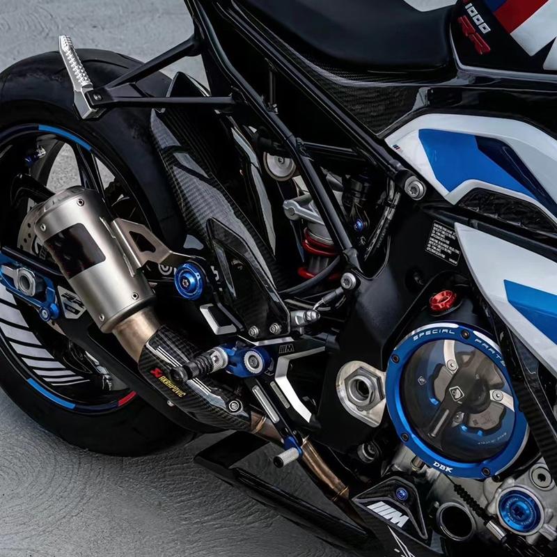 Линия Slip-On для BMW S1000RR 2019-2023 S1000R 2021-2025 Модификация выхлопной системы мотоцикла Глушитель Escape из нержавеющей стали Интерфейс 60 мм