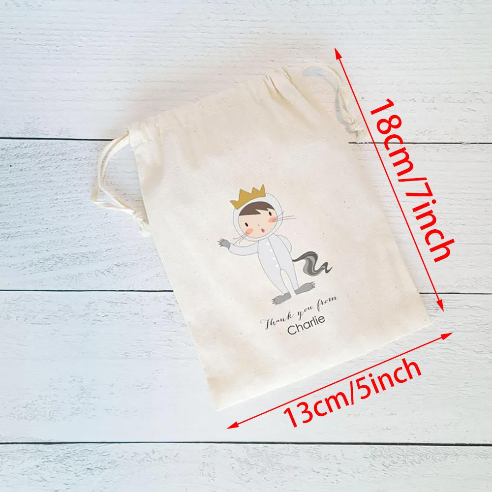 Custom Wild Monster Things Favor Bag Wild Rumpus Birthday Party Decor Kindergarten NewBorn Baby Shower Back To School Gift
