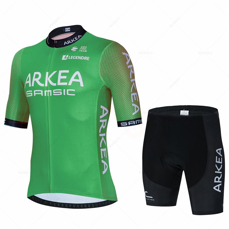 Дышащий летний велосипедный костюм Arkea-Pro Team для мужчин 2026 года, летняя велосипедная одежда, дышащая мужская одежда для МТБ, спортивный костюм