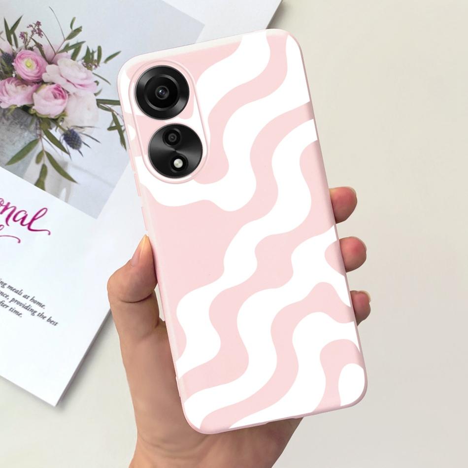 For OPPO A78 Case Oppo A78 4G CPH2565 Cute Fashion Candy Color Soft Silicone TPU Phone Back Cover For OppoA78 A 78 4G 2023
