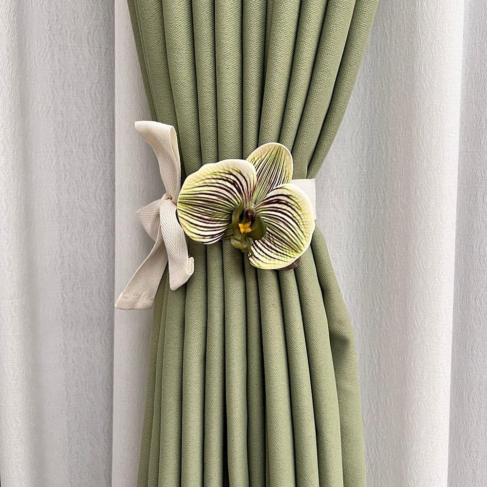 Flower Shape Curtain Buckles No Punching Curtain Strap Modern Curtain Hanging Rope Home Decoration