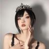 Кристальная Королева Цинк Цинковый Сплав Свадебная Принцесса Невеста Корона Тиара Корейский Стиль Повязка на Голову Женские Аксессуары для Волос