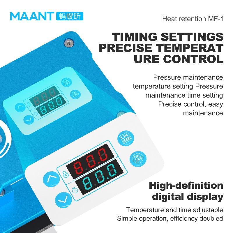 MAANT MF-01 Pressure Platform Fixing Fixture Heating&Holding for Flat Curved Mobile Phone Tablet Screen Back Cover Repair Tool