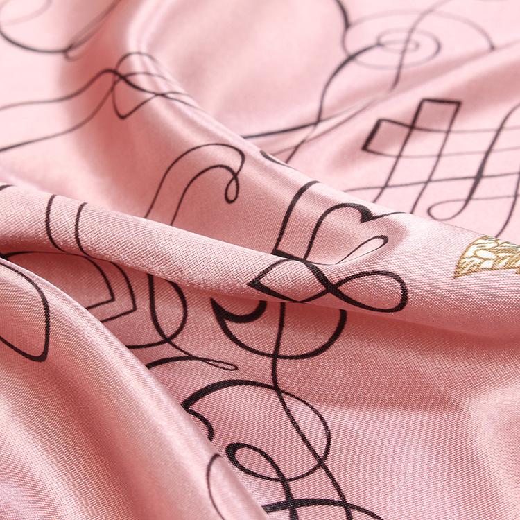 Высококачественные роскошные шелковые шарфы, повязка на голову, шарфы, шейный шарф для женщин, шелковый шарф с цепочкой, женская декоративная шаль