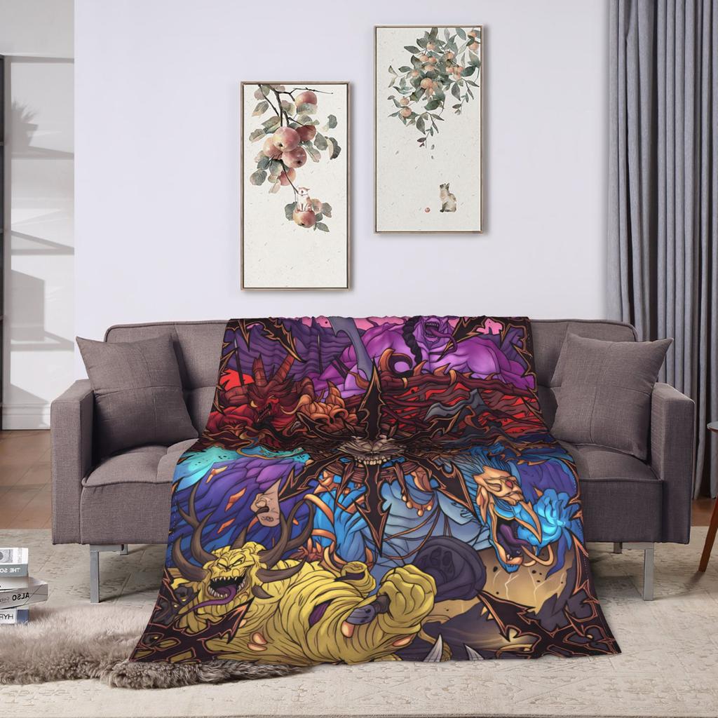 Hades Zagreus Soft Warm Blanket  Travel Office Plush Throw Blanket Funny Living Room Flannel Bedspread Sofa Bed Cover
