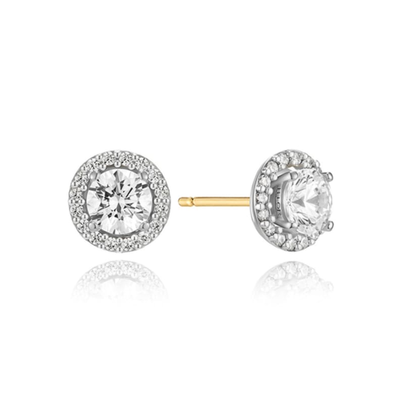 Hyeres-lor Essence Silver (W) Теннисные серьги 2 в 1 Белые HL4E32415W9XXX