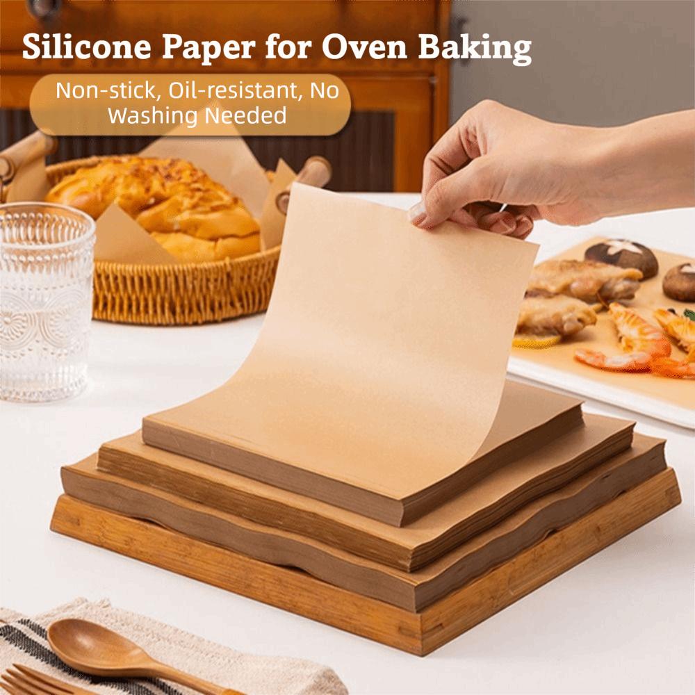 50/100PCS Non-stick Baking Paper Food Grade Baking Sheets New Parchment Paper Sheets Cooking Frying