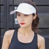 Летняя шляпа от солнца Защита от УФ-лучей Кепки-козырьки Быстросохнущая шляпа Шляпа с открытым верхом