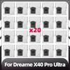 Compatible for Dreame X40 Pro Ultra Replacement Main Side Brush HEPA Filter Mop Pads Dust Bags Spare Parts Accessories