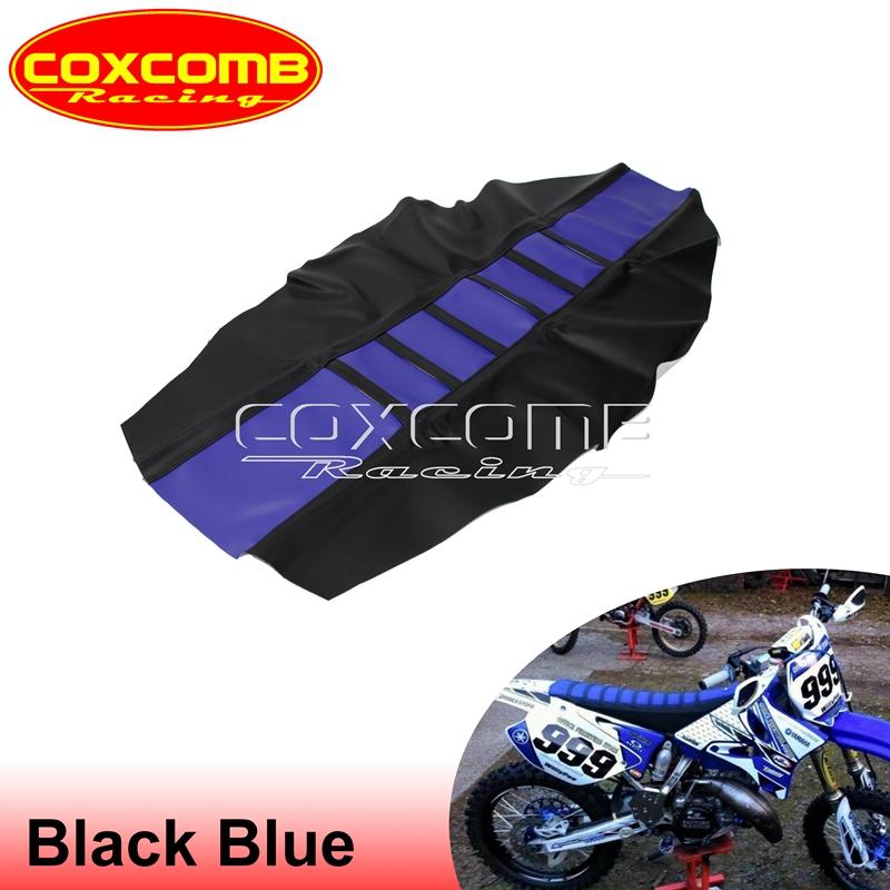 Custom MX Seat Cover Ribbed Motocross Racing Seat Pad For Suzuki Yamaha Gas Gas Kawasaki KLX KXF EXC RM RMZ DRM WR YZ 125 450