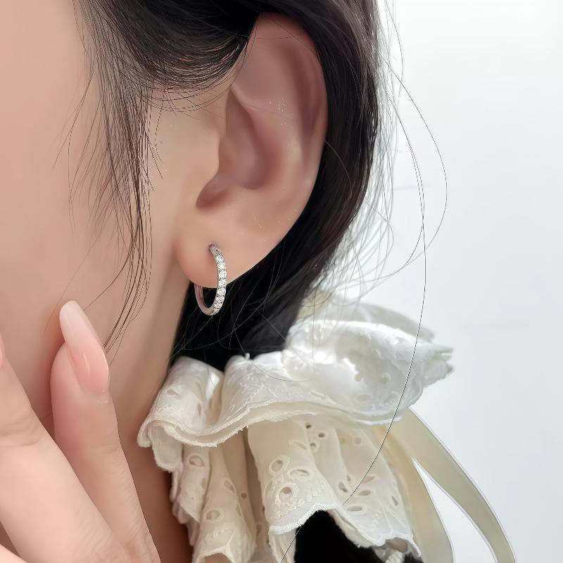 Круглые Серьги-Гвоздики с Кольцами для Прокола Мочки Уха, Простые Кольца для Проколов Ушей, Застежки для Серег, Элегантные Серьги, Украшения для Ушей для Женщин