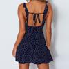 2021 European And American Fashion Hot Style Polka Dot Back Lace Dress