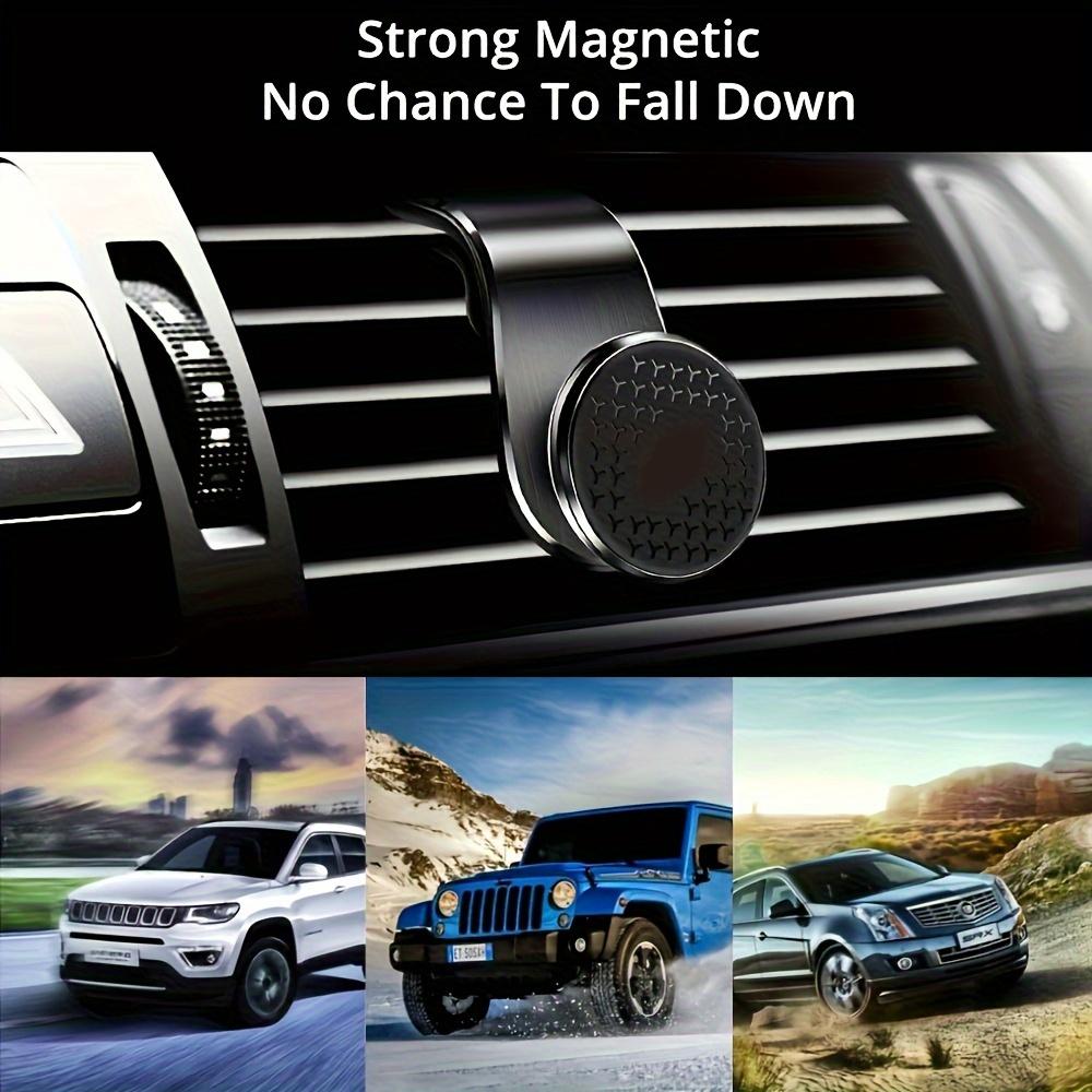 Магнитный держатель для телефона в машину на 360° с сильным магнитом для вентиляционного отверстия автомобиля, универсальное регулируемое крепление для телефона на приборную панель