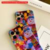 2DFlat Colorful Snowman & Heart Lights Phone Case All inclusive film hard phone case, compatible with iPhone 18 Pro Max 17 16 15 14 13 12 11