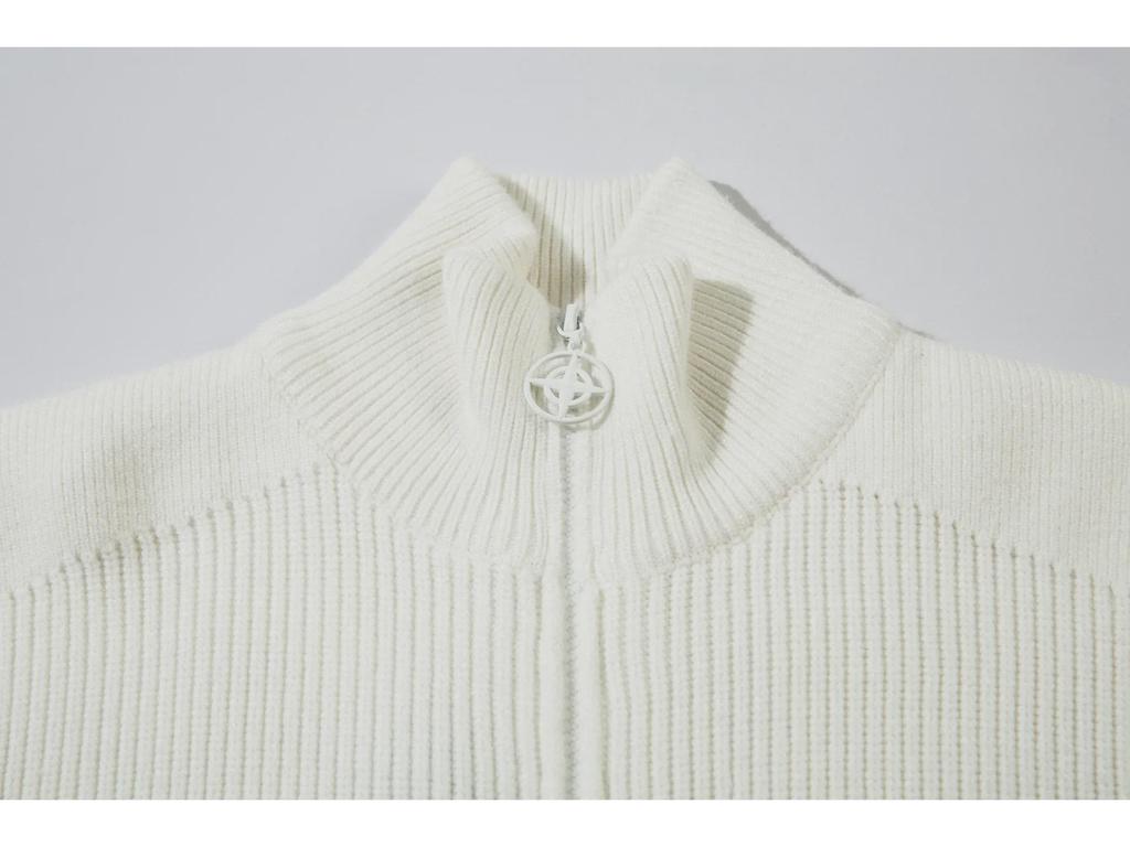 Унисекс-свитер с воротником-стойкой на молнии Stone для осени и зимы