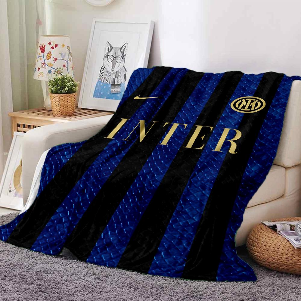 Inter Milan Champions Blankets Flannel Printed Breathable Warm Throw Blanket for Home Office Bedspreads 0708a2