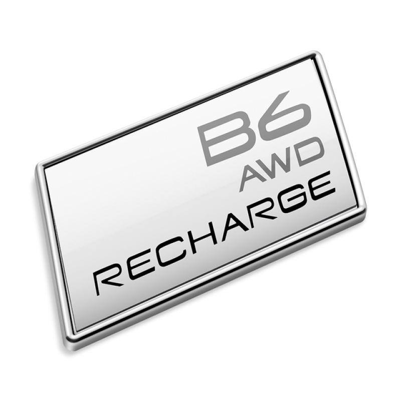 For Volvo AWD RECHARGE Sticker Volvo Trunk Sticker