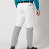 FootJoy Men's Windproof Knit Laminated Fabric-Mix Padded Bottoms, White/Gray, Size M (FJ-F24-P05, 32254-M)
