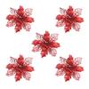 Christmas Tree Ornaments Christmas Simulation Flower Xmas Ornament 5Pcs