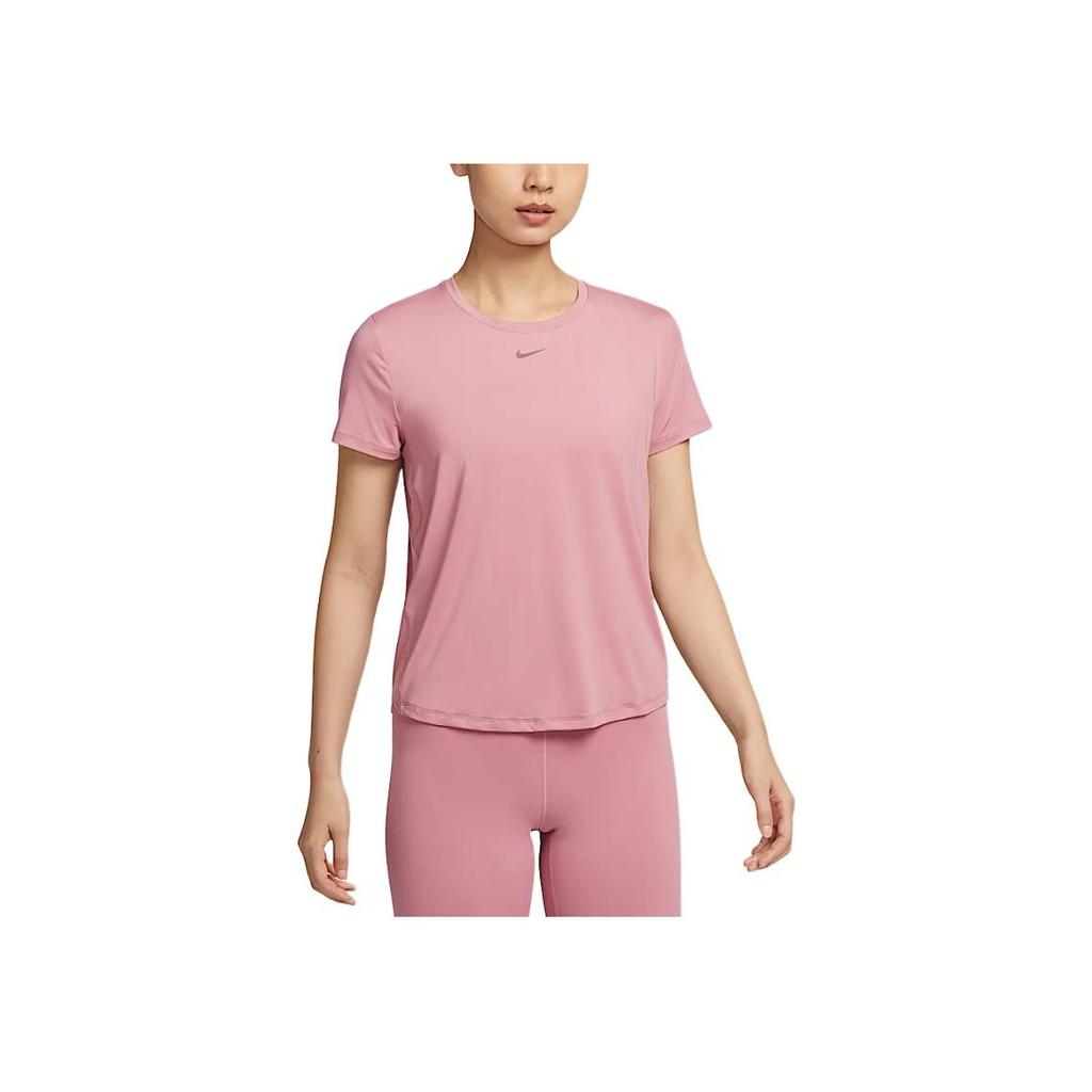 Nike Dri-Fit One Classic Series Comfortable Soft Quick-Dry Short Sleeve T-Shirt Women T-Shirts Pink FN2799-699