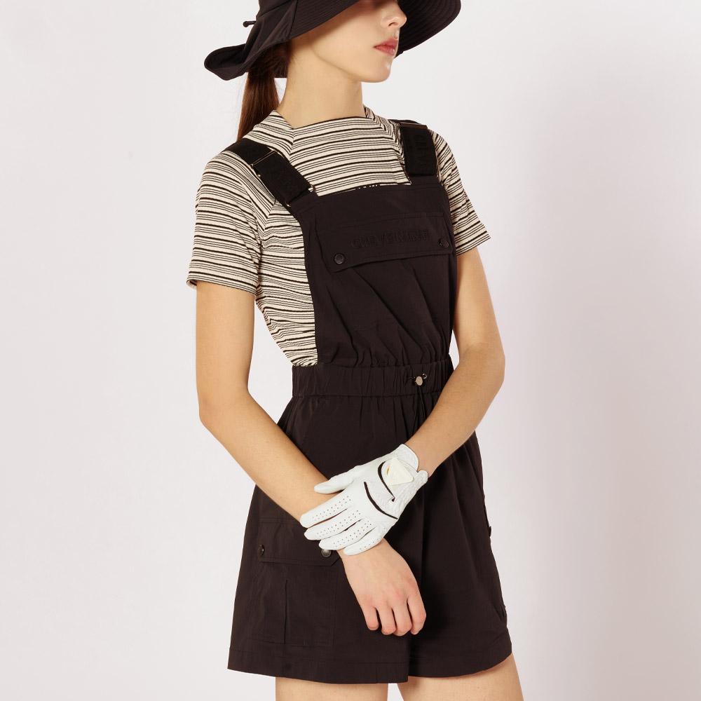 CREVE9 Graphic Logo Point Overalls Bk