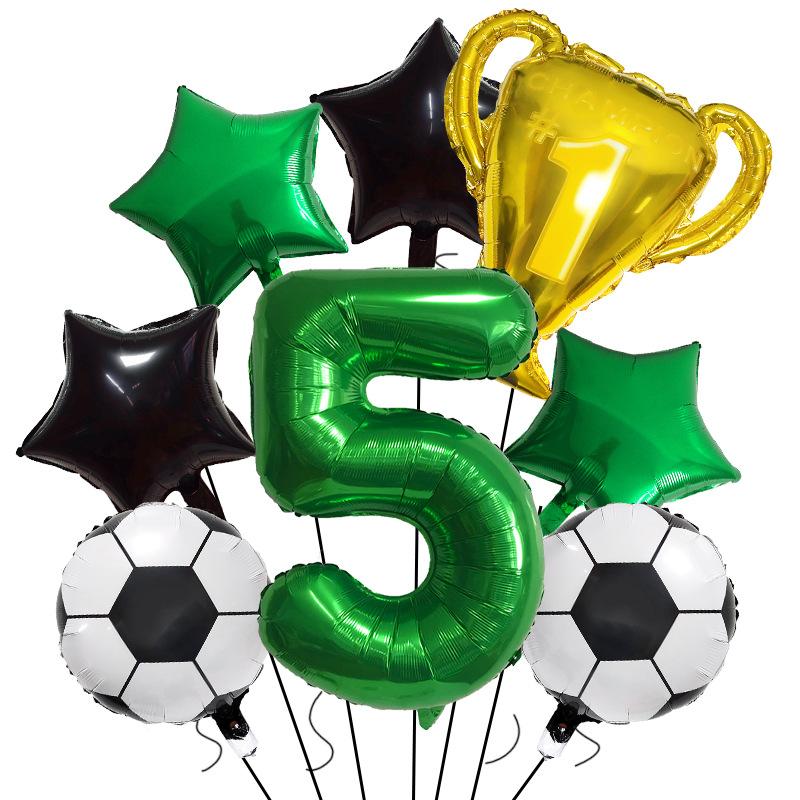 Football Champion Trophy Balloon Set World Cup Themed Party Decoration Children'S Birthday Party Photo