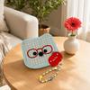 Cartoon Animal Animal Shaped Palm Fan Cattail Woven Handheld Fan Cattail Hand Fan  Photo Prop