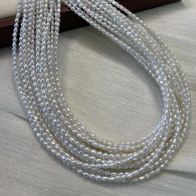 Белый рис мелкий жемчуг 2-3 мм для изготовления ювелирных изделий DIY ожерелье браслет серьги аксессуар