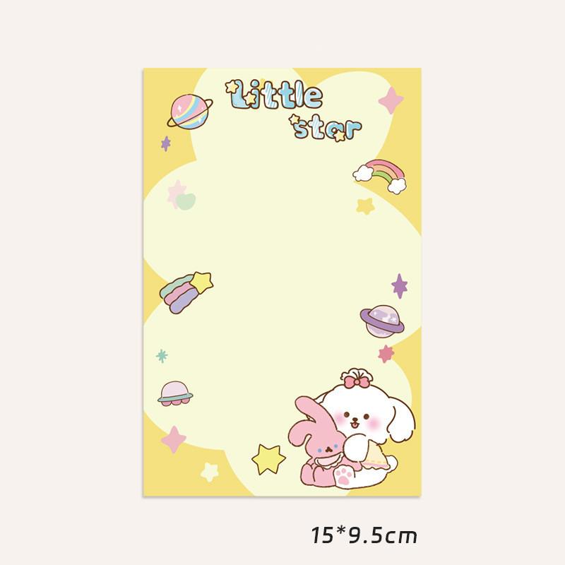 10 шт., кавайная мультяшная летняя карта для щенка, открытка на спине, Opp сумка, милая Kpop Star, 3 дюйма, фотокарта, сделай сам, декор, упаковочный материал