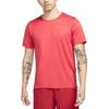 Nike Dri-Fit Wild Run быстросохнущая дышащая беговая футболка мужская красная DD5356-605