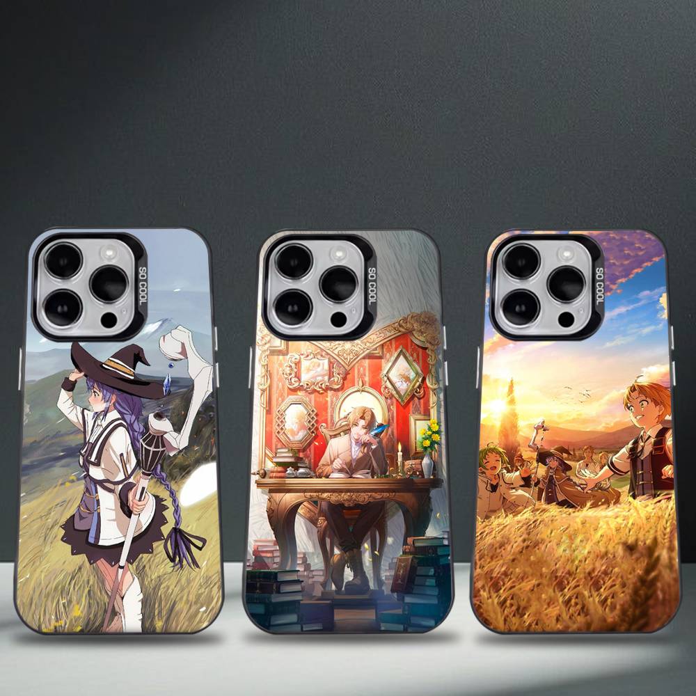 Чехол для телефона в стиле аниме M-Mushoku T-Tensei для iPhone 17,16,15,14,13,12,11,Pro,Max,Plus,E,Air,Mini Черный ТПУ Чехол