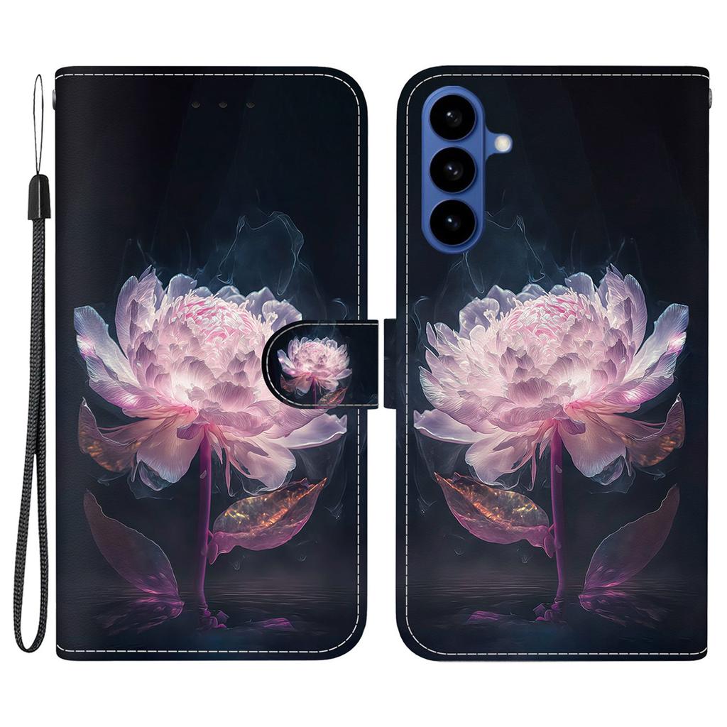 For Samsung Galaxy S26+ Wallet Phone Case Anti-Drop Pattern Printing Leather Flip Cover with Strap