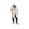 Versatile Warm Hooded Down Jacket Men Outerwear Light-Brown IV7364