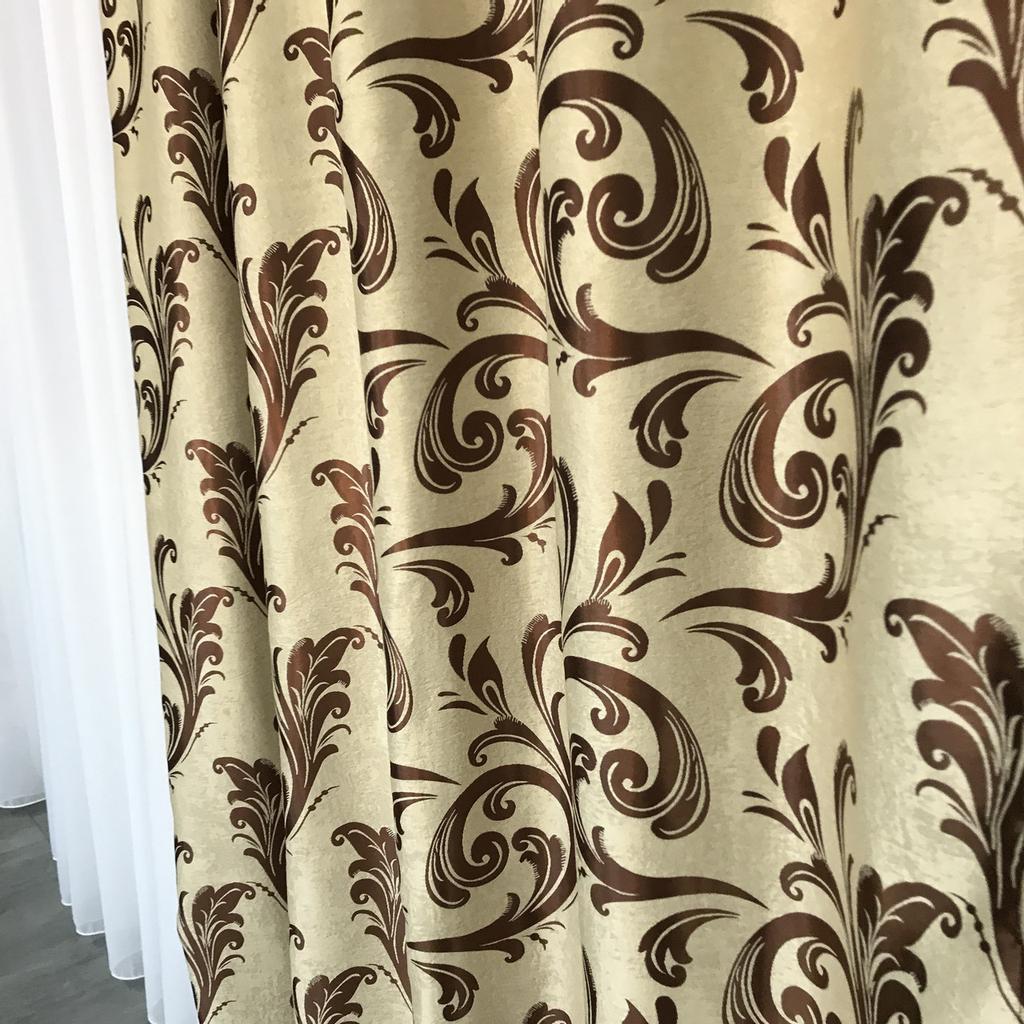 Роскошные плотные шторы для гостиной, спальни, Модные шторы Blackout в гостиную, спальню,светонепроницаемые 150x270 cm (2 шт) ALBO