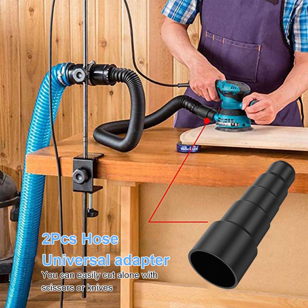 2 Pcs Universal Vacuum Cleaner Adapter Kit 5-layer  Hose Connector 23mm 30mm 34mm 42mm 50mm Reusable  Brush  Connector